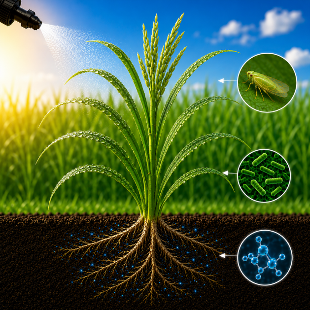 Underground soil cross-section view