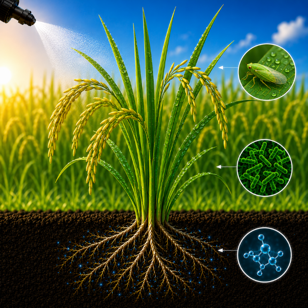 Underground soil cross-section view